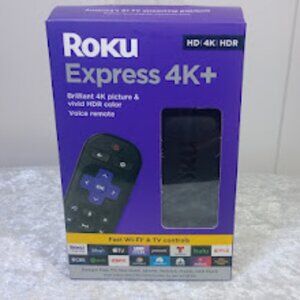 Express 4K+ Streaming Player HD/4K/HDR with Roku Voice with TV Controls